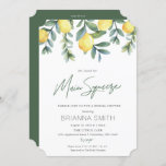 Lemon Bridal Dusche Einladung Hauptpresse<br><div class="desc">She found her Main Squeeze! This Lemon themed bridal shower einladung is perfect for a spring or summer shower,  or Bridal Brunch. The design feature rustic elegant watercolor illustrations of lemons and greenery and modern typography. All text Below "Main Squeeze" is custom to your event.</div>