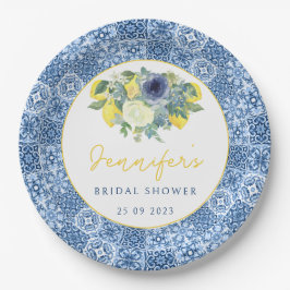 Lemon Bridal Papierplatte Pappteller