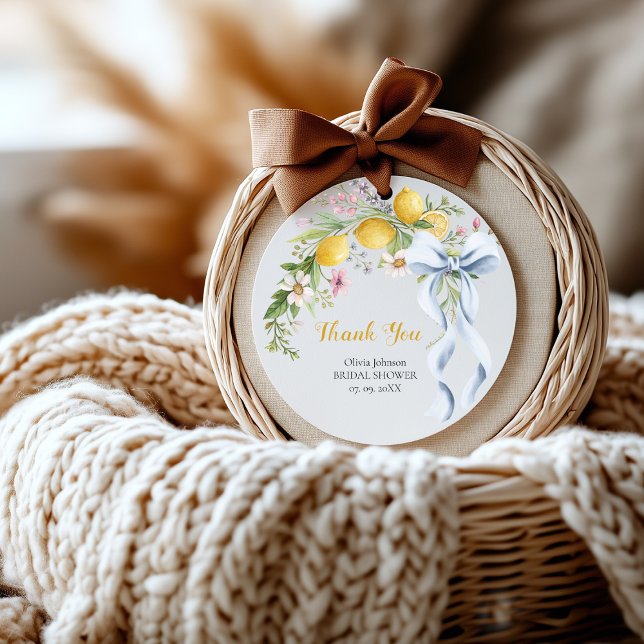 Lemon Bridal Shower Favor Sticker | Main Squeeze  (Von Creator hochgeladen)