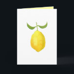 Lemon Card Karte<br><div class="desc">Eine saftig gelbe Zitrone. Ein tolles Geschenk für alle,  die Obst,  vor allem Zitronen,  Lieben machen.</div>