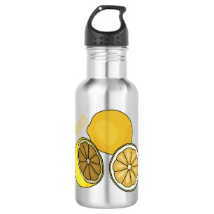 Lemon Cartoon Illustration Edelstahlflasche