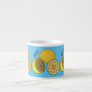 Lemon Cartoon Illustration Espressotasse