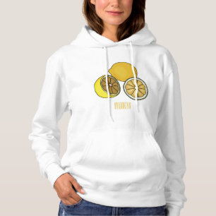 Lemon Cartoon Illustration Hoodie