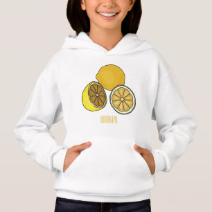 Lemon Cartoon Illustration Hoodie