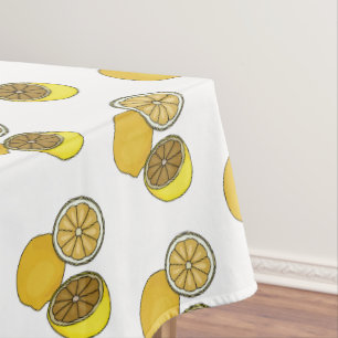 Lemon Cartoon Illustration Tischdecke
