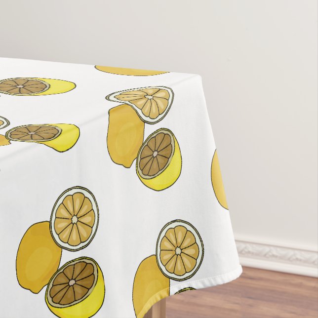 Lemon Cartoon Illustration Tischdecke (Beispiel)