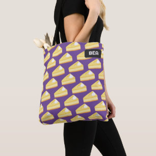 Lemon Cheese Cake Dessert Thema - Ihr Text auf Tasche