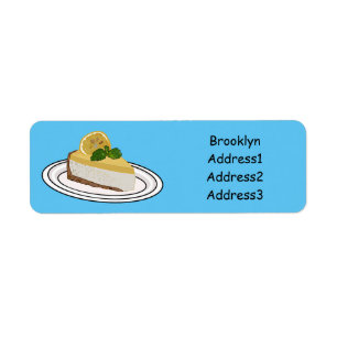Lemon cheesecake Cartoon Illustration