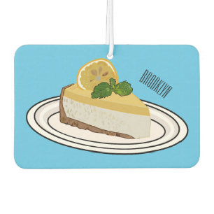 Lemon cheesecake Cartoon Illustration Autolufterfrischer