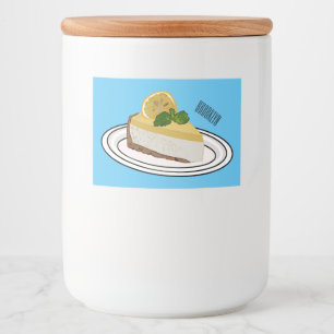 Lemon cheesecake Cartoon Illustration Lebensmitteletikett
