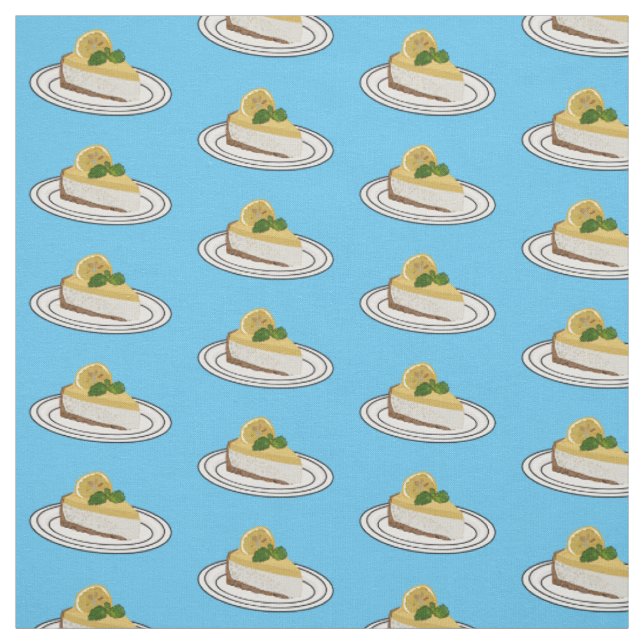 Lemon cheesecake Cartoon Illustration Stoff (Muster)