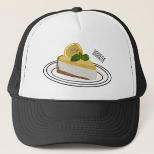 Lemon cheesecake Cartoon Illustration Truckerkappe