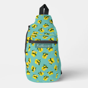 Lemon Chic Aqua Crossbody Bag