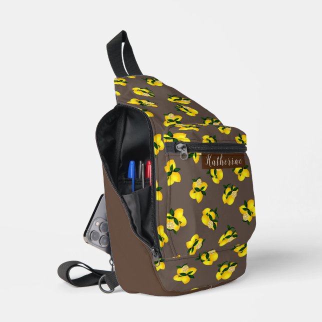 Lemon Chic Brown Crossbody Bag (Offen)
