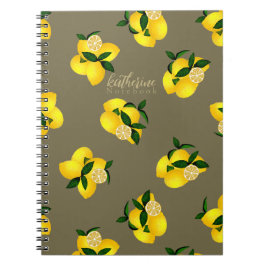 Lemon Chic Design Green Notizblock