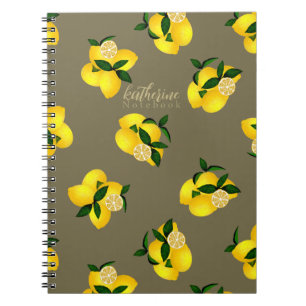 Lemon Chic Design Green Notizblock