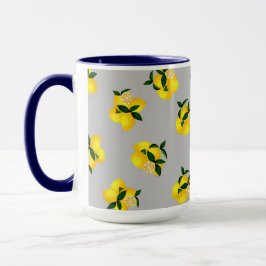 Lemon Chic Gray Design Tasse