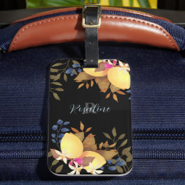 Lemon Chic Monogram Black Gepäckanhänger