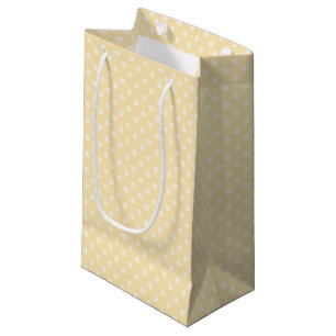 Lemon Chiffon Gelbe Polka Punkte Geschenktasche Kleine Geschenktüte