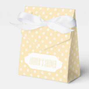 Lemon-Chiffon/Gelbpolka-Dosen-Gefälligkeitsbox Geschenkschachtel