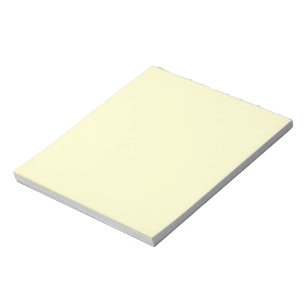 Lemon Chiffon Solid Color Notizblock