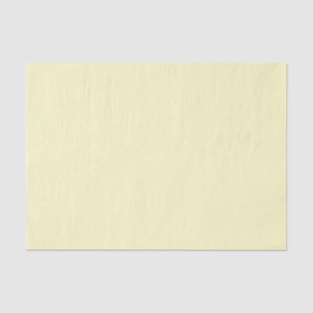 Lemon Chiffon Solid Color Seidenpapier (Vorderseite)