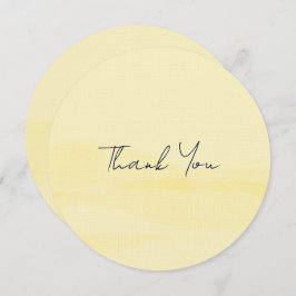 Lemon Chiffon Watercolor Dankeskarte