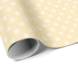 Lemon chiffongelbe Mikrodots Packpapier