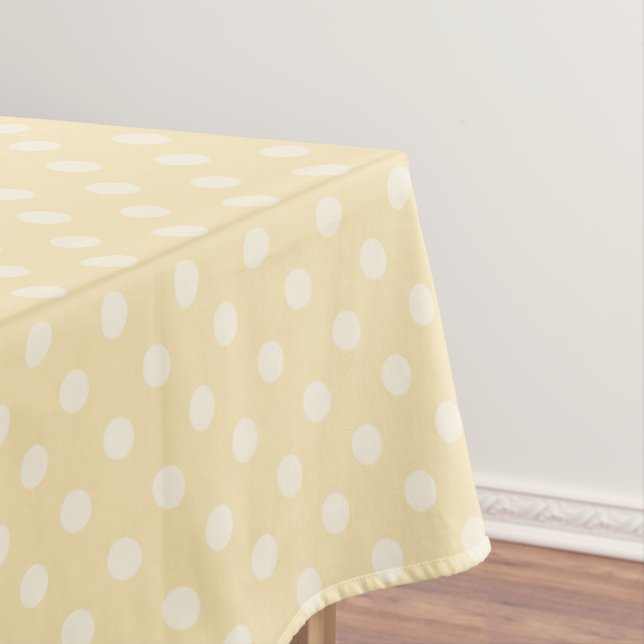 Lemon chiffongelbe Polstern dot tablecloth Tischdecke (Beispiel)