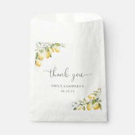 Lemon Citrus Baby Shower Fevor Bag Geschenktütchen