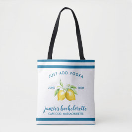 Lemon Citrus Bachelorette Personalisiert Tasche