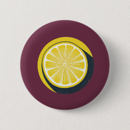 Lemon Citrus Design - Standard Button