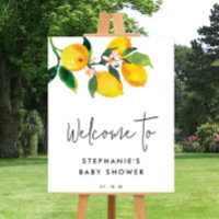 Lemon Citrus Fruit Summer Baby Dusche Begrüßungsze
