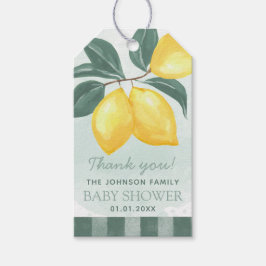 Lemon Citrus Greenery Vielen Dank für Ihr Interess Geschenkanhänger