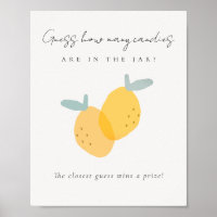 Lemon Citrus Guess How Many Candies In Jar Game