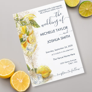 Lemon Citrus Limoncello Italien Zielort Wedding Einladung