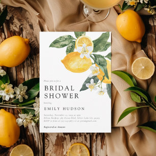 Lemon Citrus Main Squeeze Brautparty Einladung