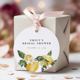 Lemon Citrus Main Squeeze Brautparty Geschenkanhänger