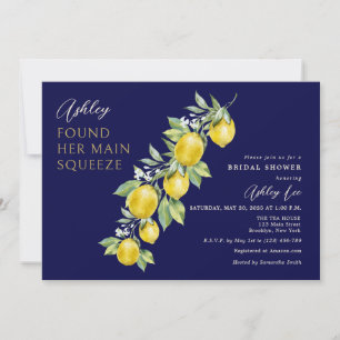 Lemon Citrus Main Squeeze Green Brautparty Einladung