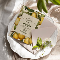 Lemon Citrus Mittelmeer Botanical Baby Dusche