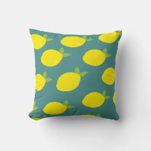Lemon Citrus Muster Pillow Kissen