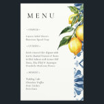 Lemon Citrus Positano Italienisches Hochzeitsmenü<br><div class="desc">Lemon Citrus Positano Italienisches Hochzeitsmenü</div>