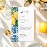 Lemon Citrus Positano Italienisches Hochzeitsmenü<br><div class="desc">Lemon Citrus Positano Italienisches Hochzeitsmenü</div>