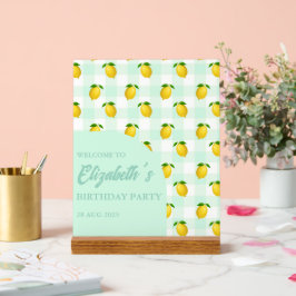 Lemon Citrus Summer Birthday Acrylschild