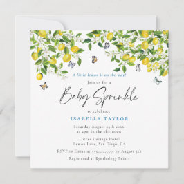 Lemon Citrus Watercolor Baby Sprinkle Einladung