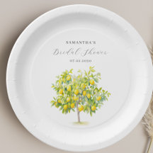 Lemon Citrus Watercolor Brautparty