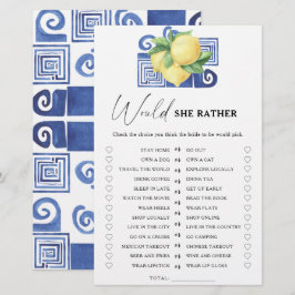 Lemon Citrus - Würde sie lieber Brautparty