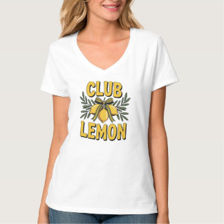 Lemon Club T-Shirt, trendiges Zitronen-Shirt für F T-Shirt