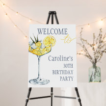 Lemon cocktail 30th Birthday Welcome