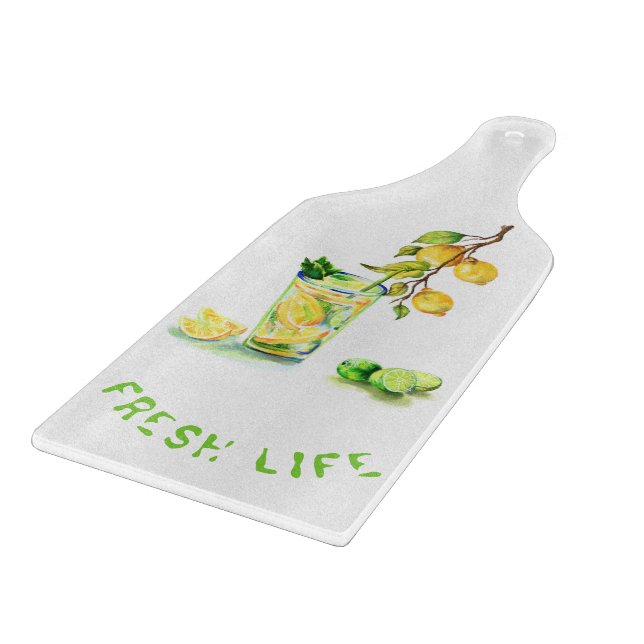 Lemon Cool Drink Lemonade Lemons Cutting Board Schneidebrett (Ecke)